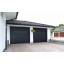 Секційні гаражні ворота Gant PR - панель Широка лінія, розмір 2500x2500 мм., колір Антрацит RAL 7016. Ручне управління. Київ