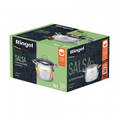 Кастрюля Ringel Salsa 3.1 л 18 см Серебристый (6990938) Ворожба