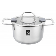Каструля IQ Be Creative 5.8 л 24 см Сріблястий (6998864) Краматорськ