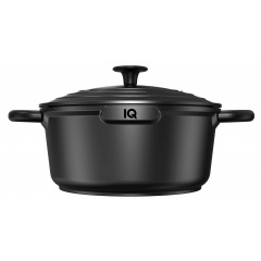 Каструля IQ Be Simple 2.4 л 20 см Чорний (6996310) Токмак