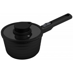 Ковш Ringel Grey Line 1.4 л 16 см Черный (7138161) Боярка