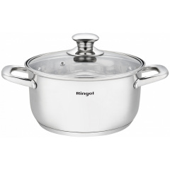 Каструля Ringel Grey line 1.6 л 16 см Сріблястий (6932746) Ковель