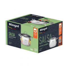 Каструля Ringel Salsa 4.2 л 20 см Сріблястий (6990939) Молочанськ