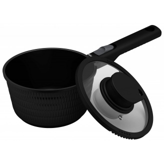 Ківш Ringel Grey Line 1.4 л 16 см Чорний (7138161)