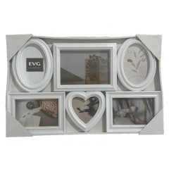 Мультирамка EVG INNO ZB-6-3250 Collage 6 52х26х35 см White (6992360) Кропива