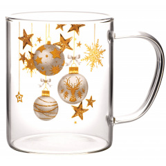 Набор чашек Viva NY Balls 400 мл 2 шт Прозрачный (7109512) Геническ