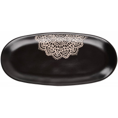 Блюдо Limited Edition Kora 33.5 см Чорний (6999360) Чугуїв