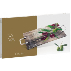 Блюдо Viva Olives 35х22.5 см Різнокольоровий (6599286) Ковель