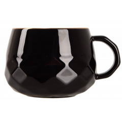 Чашка Led Core Black Gold 220 мл Чорний (6990754) Василівка