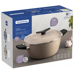 Кастрюля Tramontina Spezia Blue 4.3 л 24 см Серо-черный (7096827) Киев