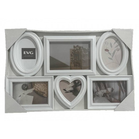 Мультирамка EVG INNO ZB-6-3250 Collage 6 52х26х35 см White (6992360)