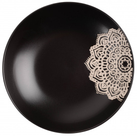 Тарілка супова Limited Edition Kora 20 см Чорний (6999356)