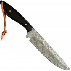 Нож туристический Gorillas BBQ 4615 21 см Черный (KN1035) Вышгород