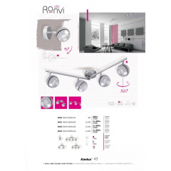 Спот Kanlux Ranvi 17.5 см Хром (Kan24431) Прилуки