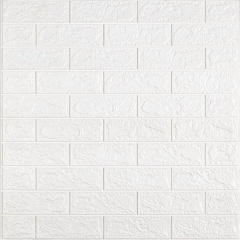 3D панель на стіну Sticker Wall SW-00002534 3080x700x2 мм Білий (2827104058) Київ