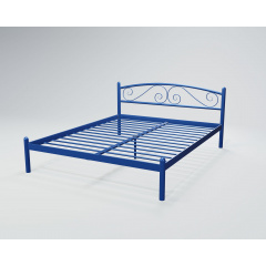 Кровать двухспальная BNB ViolaDesign 140х190 синий Киев