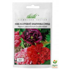 Мак махровий Хмарка ТМ Професійне насіння 0.3г