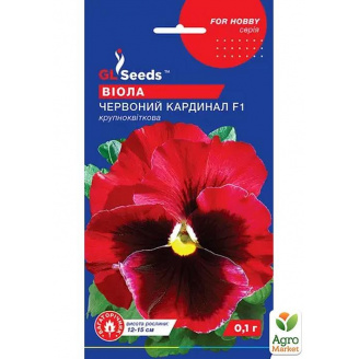 Виола крупноцветковая Красный Кардинал F1 ТМ GL SEEDS 0.1г