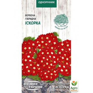 Вербена червона Іскорка ТМ Насіння України 0.1г