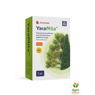 Удобрение для вечнозеленых деревьев и кустов, осень ТМ YaraMila 1кг
