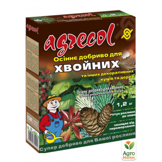 Осеннее удобрение для хвойных растений 0-0-25 ТМ Agrecol 1.2кг