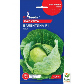 Капуста поздняя Валентина F1 ТМ GL SEEDS 0.5г