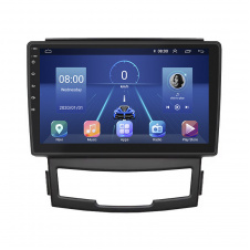 Штатная магнитола Lesko для SsangYong Actyon II Рестайлинг 2013-н.в. 9" 4/64Gb 4G Wi-Fi GPS Top (10277-53812)