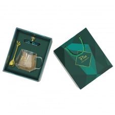 Сувенирный подарочный набор No Brand A28 чашка+ложка Dark Green