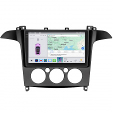 Штатна магнітола Lesko Ford S-MAX I 2006-2010 9" 4/64 QLED CarPlay 4G Wi-Fi GPS 360 Prime (9455-78994)