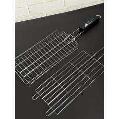 Решетка гриль для рыбы Gorillas BBQ 32x15 см Хром (RGB1) Харьков