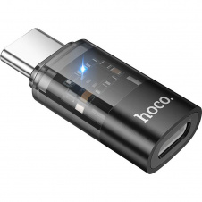 Переходник Hoco UA36D USB-C Male to Lightning Female OTG Black