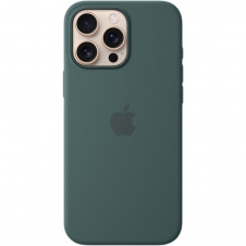 Чехол Silicone Case with MagSafe для Apple iPhone 16 Pro Max Lake Green AAA