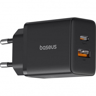 Мережевий зарядний пристрій Baseus Cube 30W USB-A + USB-C Cluster Black (P10111404113-00)