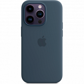 Чохол Silicone Case з MagSafe для Apple iPhone 14 Pro (Stormblue) ААА