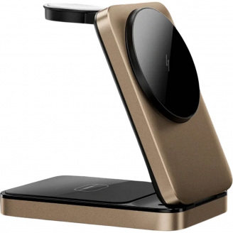 Бездротовий зарядний пристрій WiWU Wi-W038 Triple 3in1 Wireless Charger Gold
