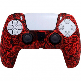 Чохол на геймпад Silicone Case для Sony DualSense Red Ornament