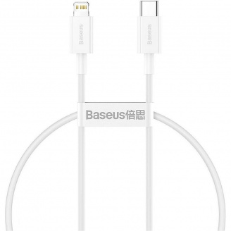 Кабель Baseus Superior Series USB-C to Lightning 20W 0.25m White (CATLYS-02)