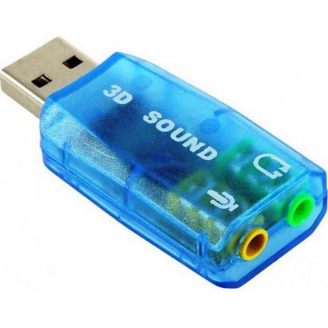 Звукова карта Dynamode USB-SOUNDCARD 2.0 Blue