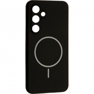 Чехол DK Luxury Silicone Case with MagSafe для Samsung Galaxy S24 FE Black