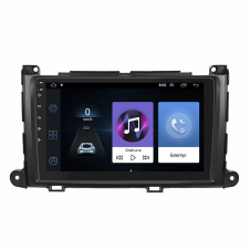Штатная магнитола Lesko Toyota Sienna III 2010-2014 9" 1/16Gb Wi-Fi GPS Base (10870-57006)