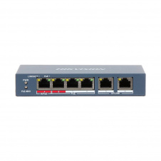 Неуправляемый PoE коммутатор Hikvision DS-3E0106HP-E
