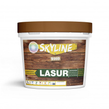 Лазурь декоративно-защитная для обработки дерева SkyLine LASUR Wood Орех 400 мл