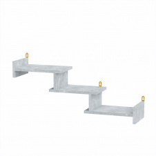 Полка навесная Компанит П 14 78х20х33,2 см Бетон