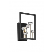Настенный светильник Zumaline Caroline 12x20x27 см Черно-золотистый (ZuW0541-01A-SDAC)