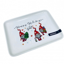 Блюдо фарфоровое Ardesto Gnomes AR3064 19,5х14,6х2,1 см