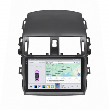 Магнитола Lesko Toyota Corolla X (E140/E150) Рестайлинг 2010-2013 9" 4/64 QLED CarPlay 4G GPS 360 Prime (3607-78800)