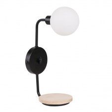 Бра Candellux Ponio 21x35 см Черно-бежевый (21-76878)