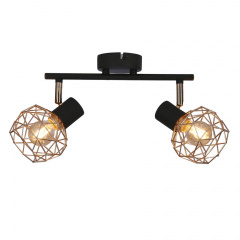 Спот Candellux Acrobat 40x17 см Черно-медный (92-22202) Весёлое