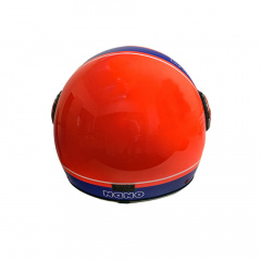 Мотошлем открытый Beon B-110B Circle L Shiny Orange-Blue (298684) Київ