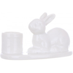 Интерьерный подсвечник Bona White Rabbit 10x6.5x6.5 см (DP261654) Кременец